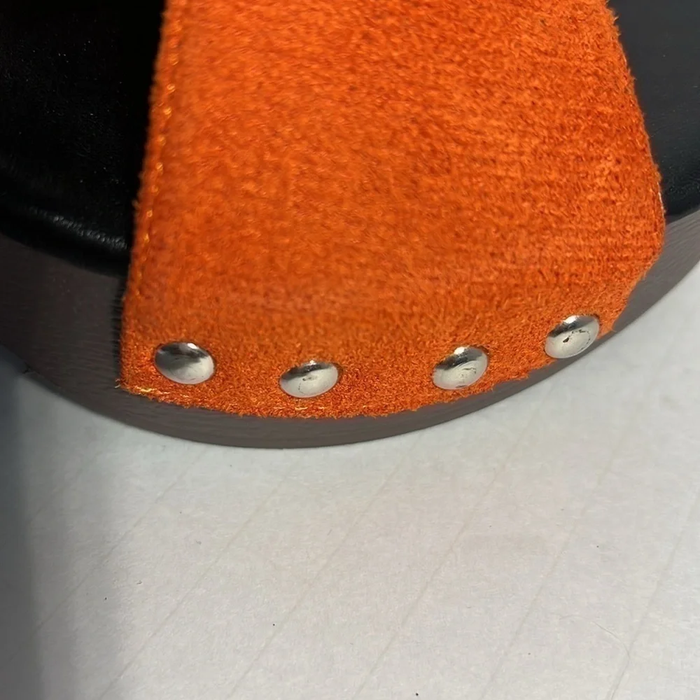 👡Nstree plataform shoes saude orange size 8 lightweight comfortable bright